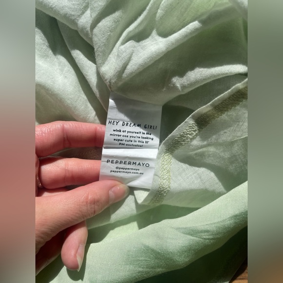 Peppermayo - Audrey Vintage Slip Dress in Sage Green - Picture 15 of 16